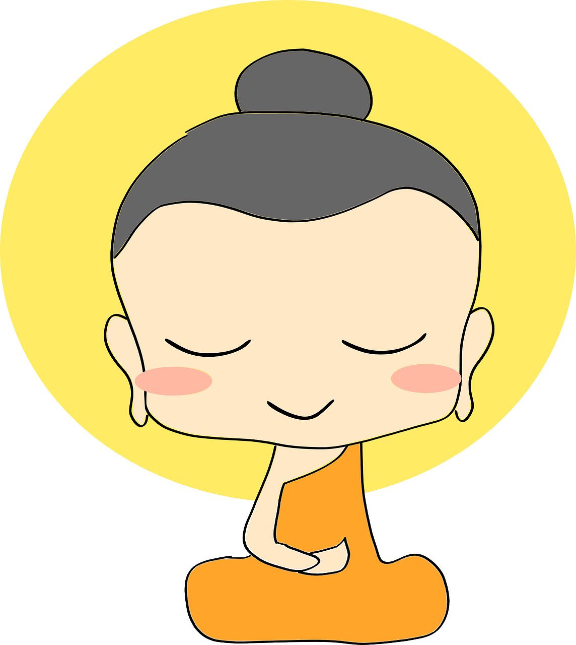 Enlightenment, Buddhist, Monk, Meditation, Praying - Buddhism Facts For Ks2 (572x640), Png Download