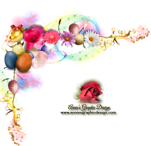 Pretty Easter Corner Graphic For Designers/bloggers - Easter Egg (500x500), Png Download