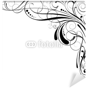 Vector Corner Swirl Design (400x400), Png Download