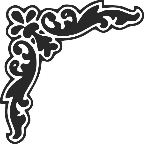 Corner Design Png - Ornate Corner Detail Png (596x594), Png Download