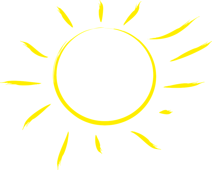 V - 4 - 9 74 - 8 Kbytes, The Sun's Rays Through The - Circle (896x720), Png Download