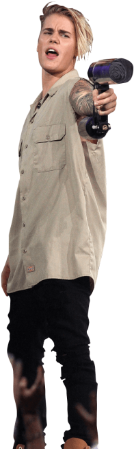Free Png Justin Bieber Holding Gas Canone Png Images - Portable Network Graphics (480x754), Png Download