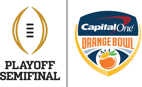2018 College Football Playoff Semifinal At The Capital - Cfp Semifinal Orange Bowl (574x351), Png Download