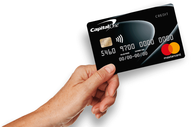Apply Now For A Capital One Classic Credit Card - Hand Holding Credit Card Png (645x433), Png Download