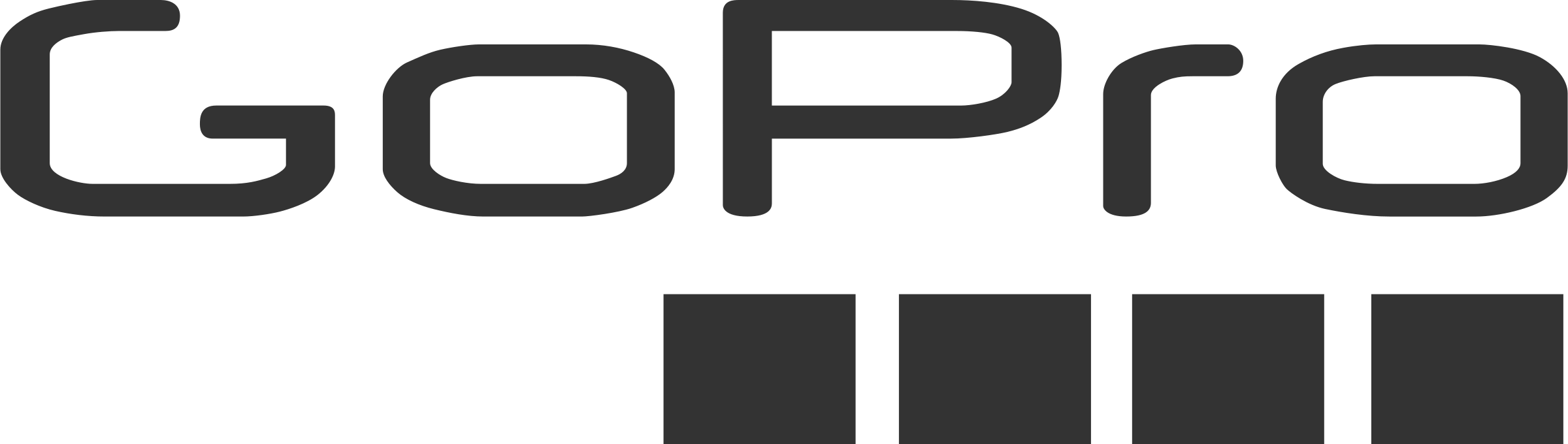 Gopro Logo Png Transparent - Gopro Logo Vector (2400x680), Png Download