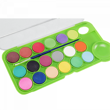Ypx Aquarelle Water Color Cakes 18 Color With Brush, - Eye Shadow (375x375), Png Download