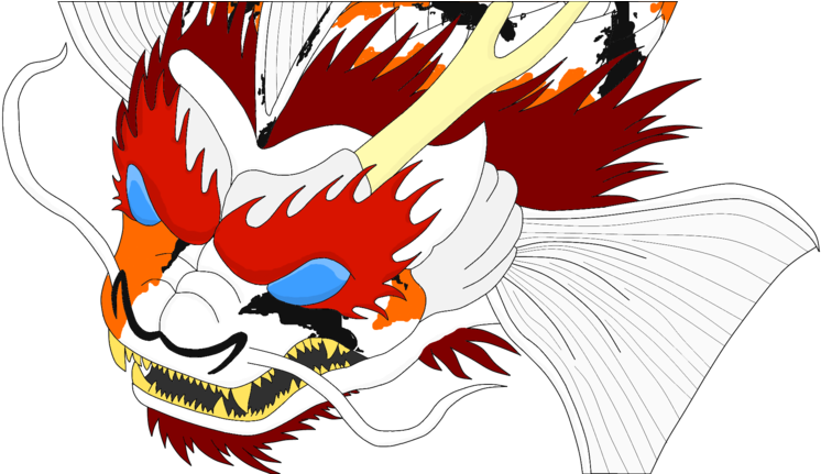 3 Drawing Koi Fish - Koi Fish Dragon Art (900x430), Png Download