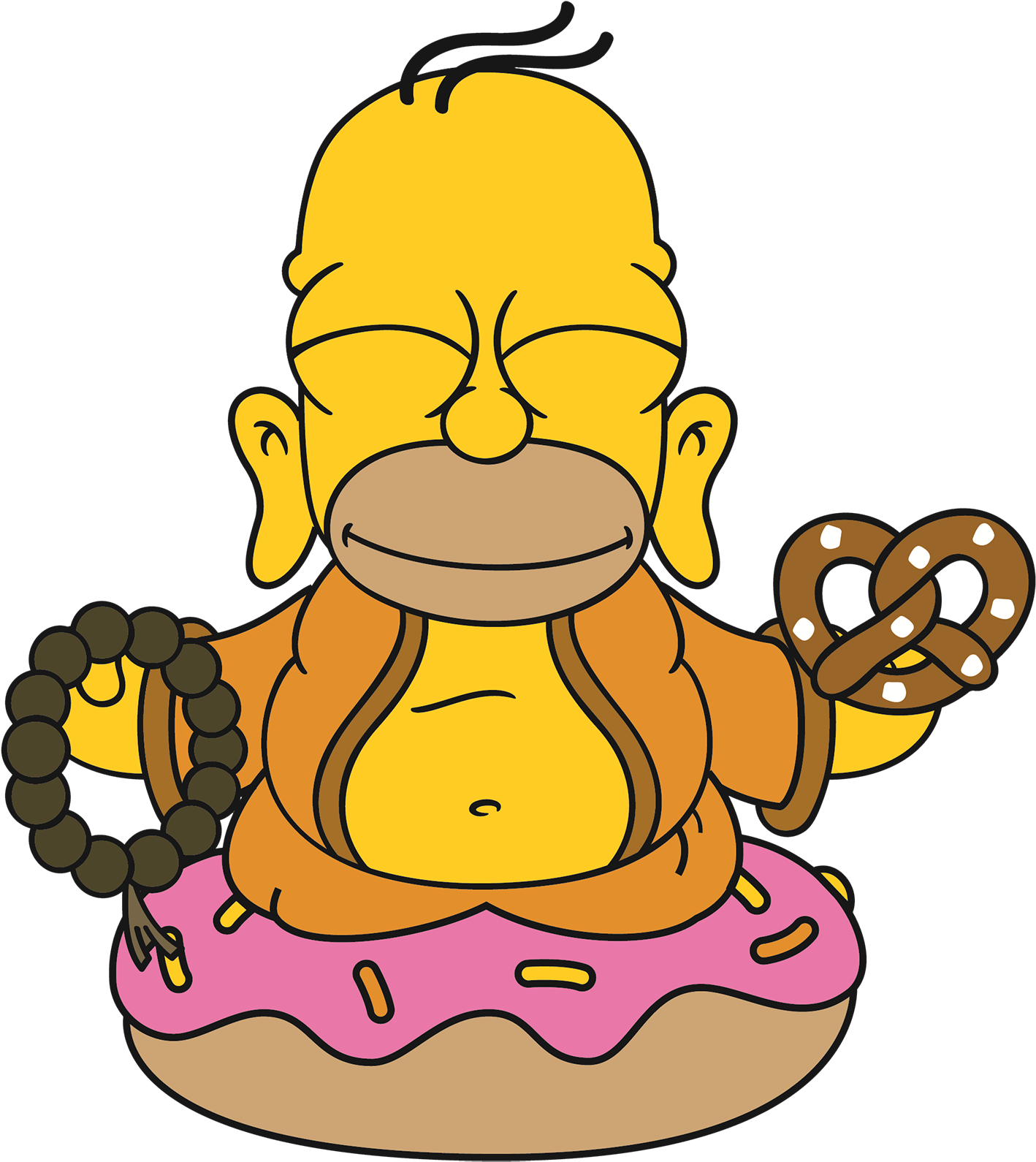 Kidrobot Homer Buddha - Job Occupations Clipart Png (1429x1600), Png Download
