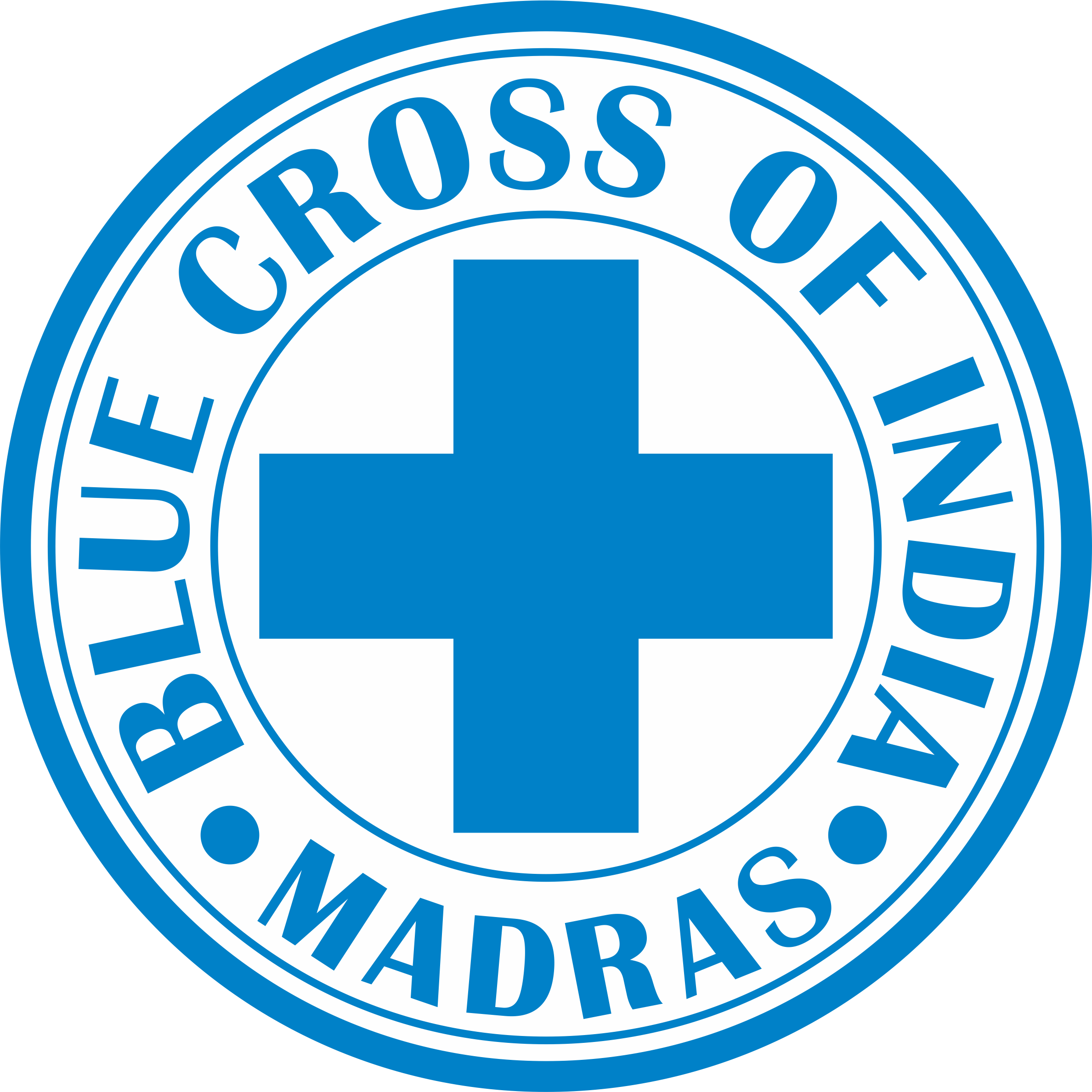 Blue Cross Of India (2377x2378), Png Download