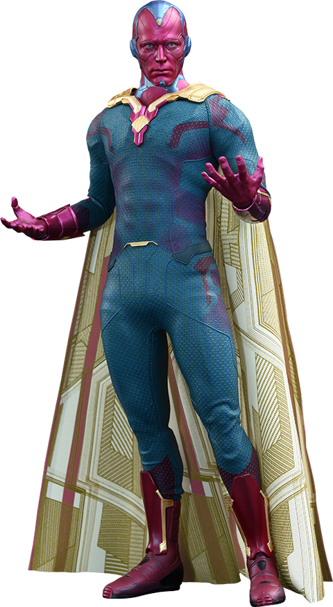 Marvel Vision - Avengers 2 - Vision 1:6 Scale Figure (480x874), Png Download