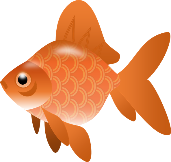 Koi Fish Clipart Transparent - Fish Clip Art Small (592x559), Png Download