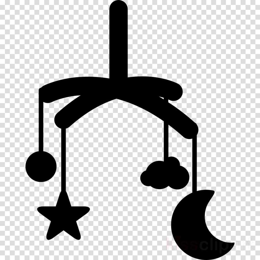 Baby Mobile Silhouette (900x900), Png Download