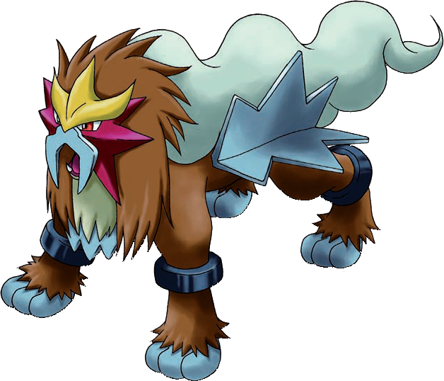 Entei En Pokémon Ranger - Pokemon Entei (628x538), Png Download
