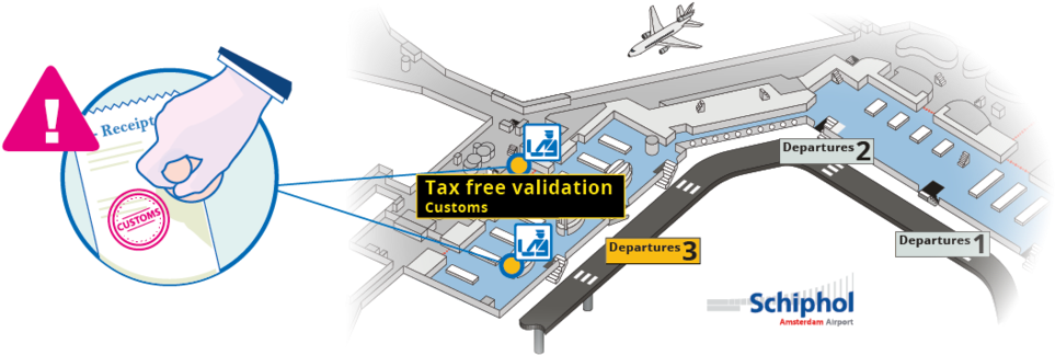 Stamp - Schiphol Group (1000x397), Png Download