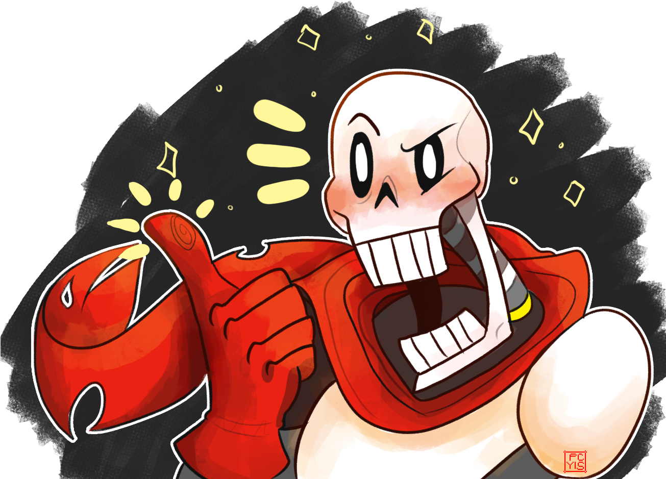 Papyrus Is Best Waifu - Papyrus Waifu (1304x950), Png Download