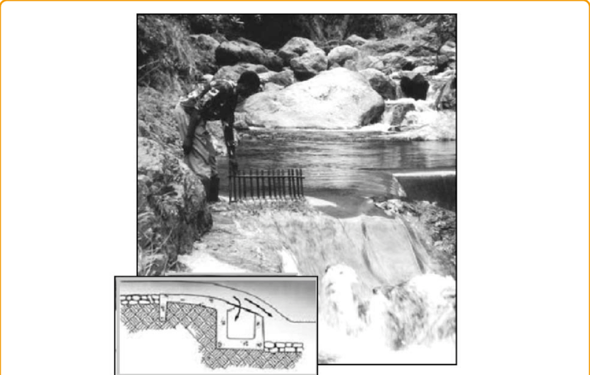 Tyrolean Weir Or Bottom Intake From Streams, East Africa - Tyrolean Weir Intake (850x541), Png Download