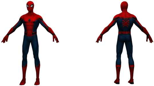 Download Zip Archive - Models Resource Spíder Man (750x650), Png Download