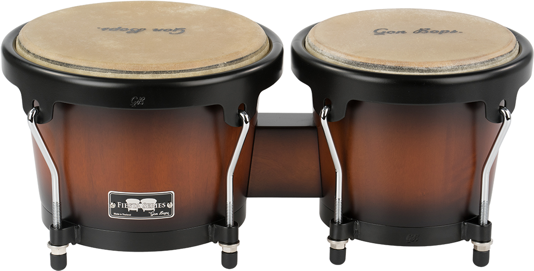Gon Bop Gon Bops Fiesta Bongos - Gon Bops Fiesta Series Bongo 7 And 8.5 In. Sunburst (1200x674), Png Download