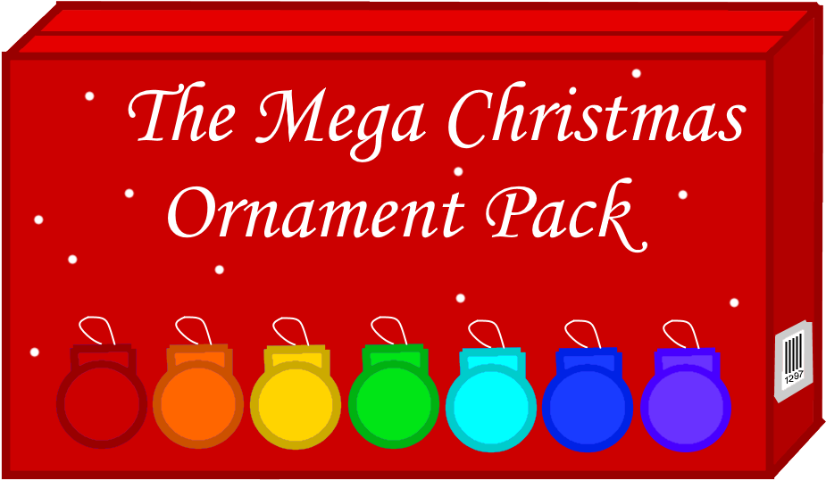 The Mega Christmas Ornament Pack Box - Glory To God Christmas (1000x700), Png Download