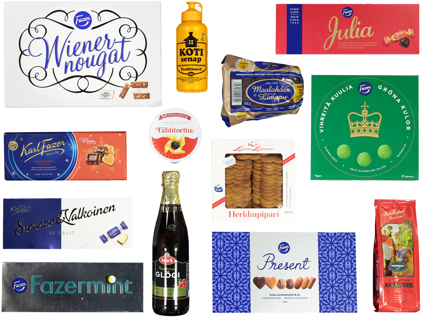 Reindeer Christmas - Fazer Karl Fazer Wiener Nougar Original Soft Almond (1600x1182), Png Download