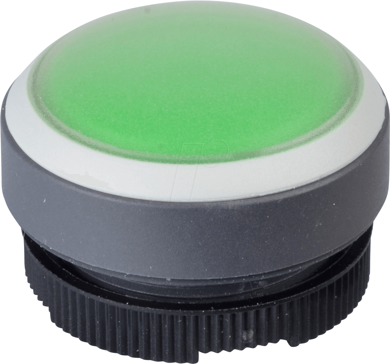 Fs - Fs+ 22 - Drukknop - Rond + Beschermkap, Zilver/groen, (1559x1560), Png Download