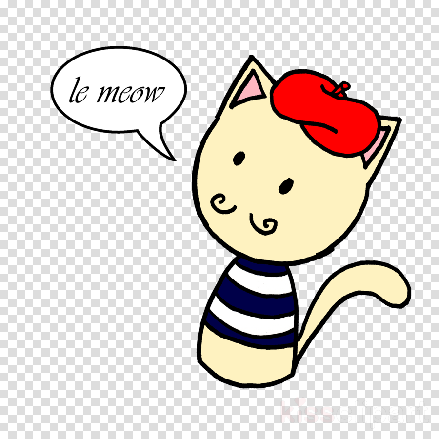 French Cat Clipart Cat Kitten Clip Art - France Map No Background (900x900), Png Download