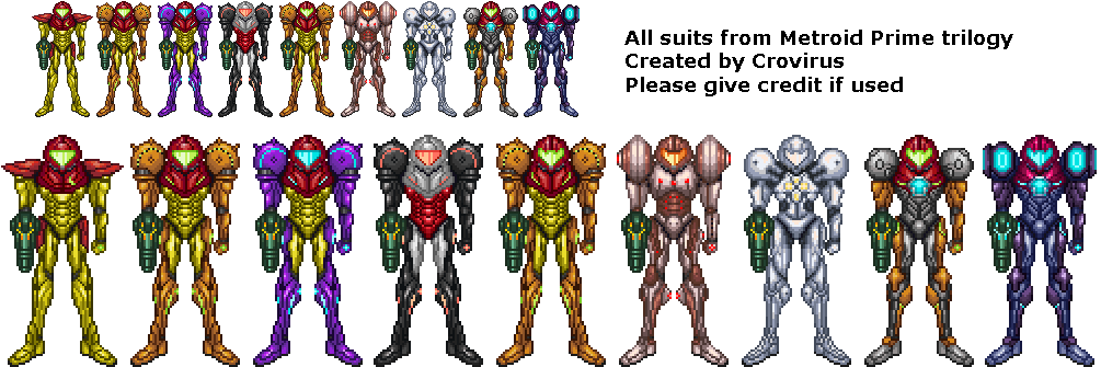 View Samegoogleiqdbsaucenao 1402508746495 , - All Metroid Prime Suits (1005x335), Png Download