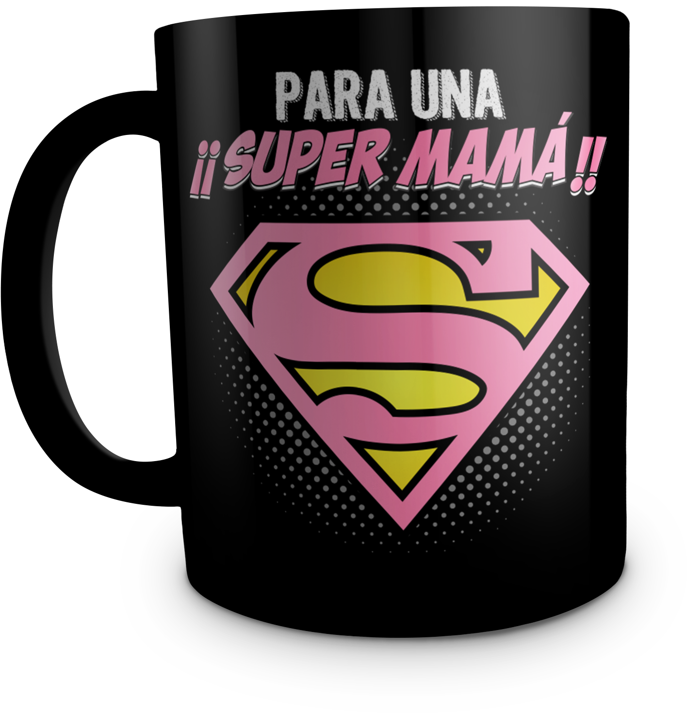 Taza Super Mamá - Superman Logo (1524x1644), Png Download