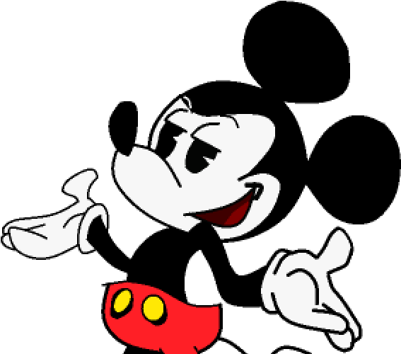 Vector Disney Shrugs With Smile By Icelucario Xx - Modern Mickey Mouse Png (609x589), Png Download