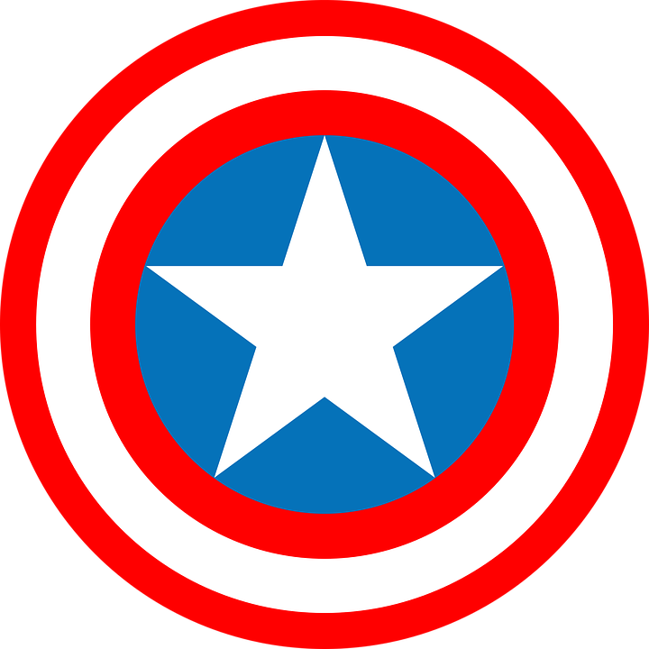 Interior, Logo Captain America Marvel Gratis Vectorafbeelding - Logo Capitan America Vector (720x720), Png Download