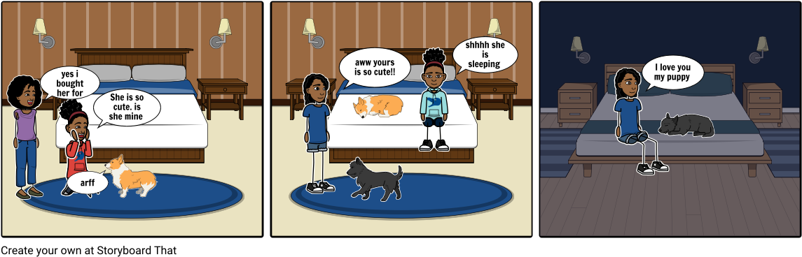 The Day I Got My Dog - Cartoon (1164x385), Png Download