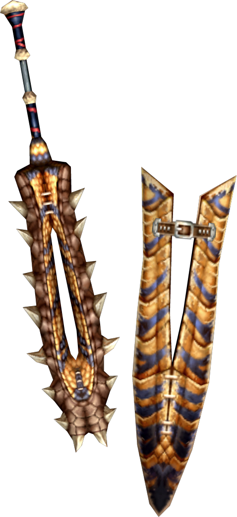 Weapon463 - Monster Hunter Tigrex Weapon (478x1042), Png Download