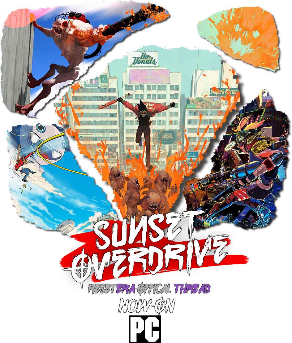 Platform Pc/xbox One Original Release Date - Sunset Overdrive Poster Female (960x1124), Png Download