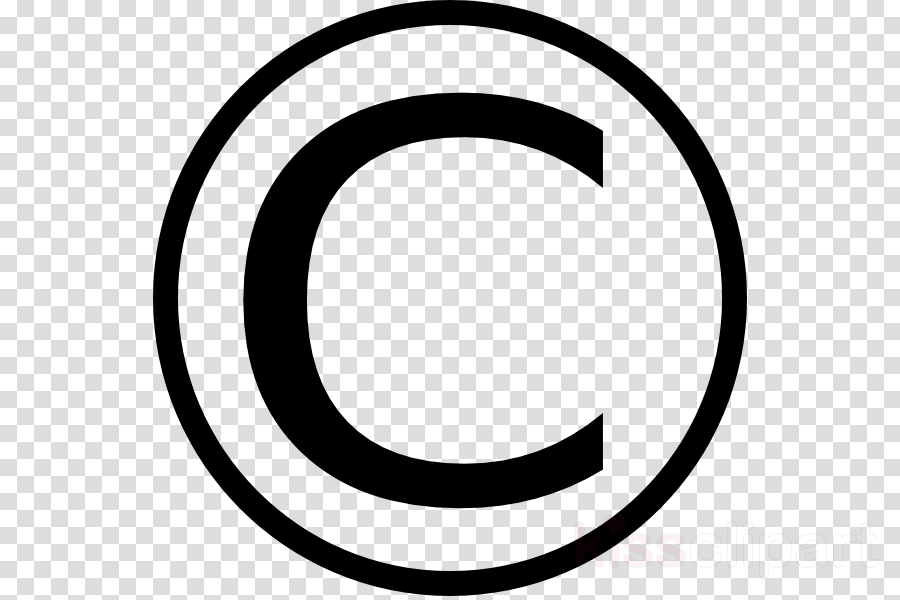 Copyright Clipart Copyright Symbol Clip Art - Dog Foot Clipart Png Black And White (900x600), Png Download