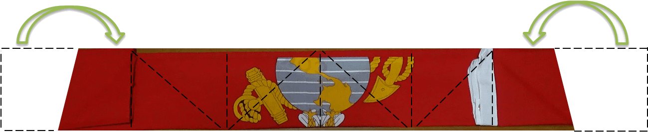 How To Fold A Marine Corps Flag - Marines (1365x340), Png Download