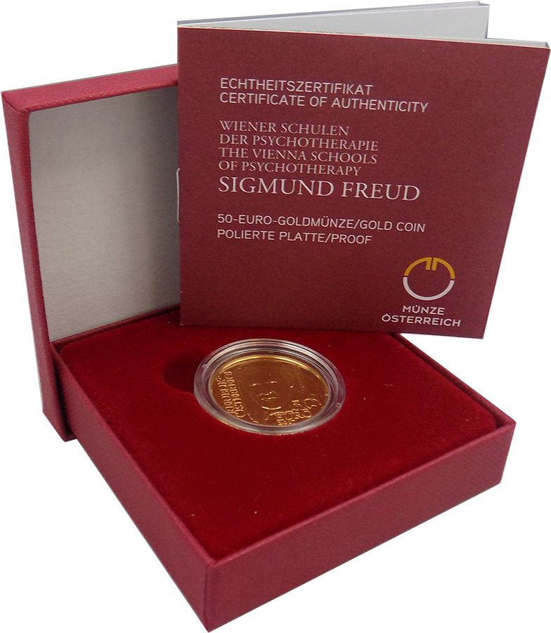 Pre-owned 2017 Austrian Proof Sigmund Freud 1/4oz Gold - Austrian Mint (900x900), Png Download