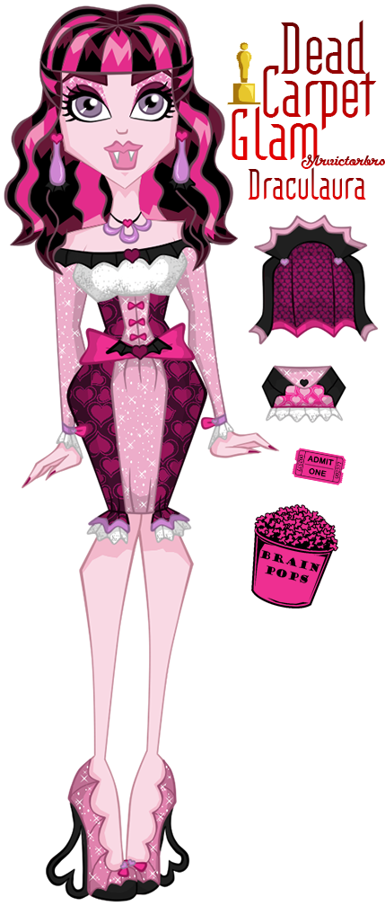 Monster High Images Dead Carpet Glam Draculaura Wallpaper - Carpet (429x1008), Png Download