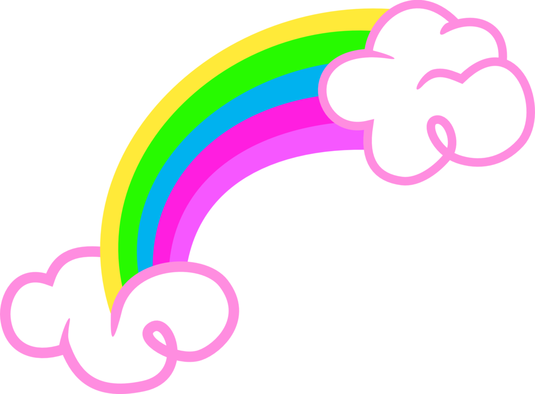 Rainbow Dash Cm - My Little Pony Cutie Mark Rainbow (1041x767), Png Download