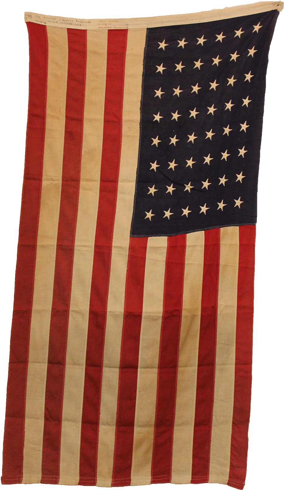 The Flag Richard Received From Home, Hoisted In Ampfing - Flag (936x1612), Png Download