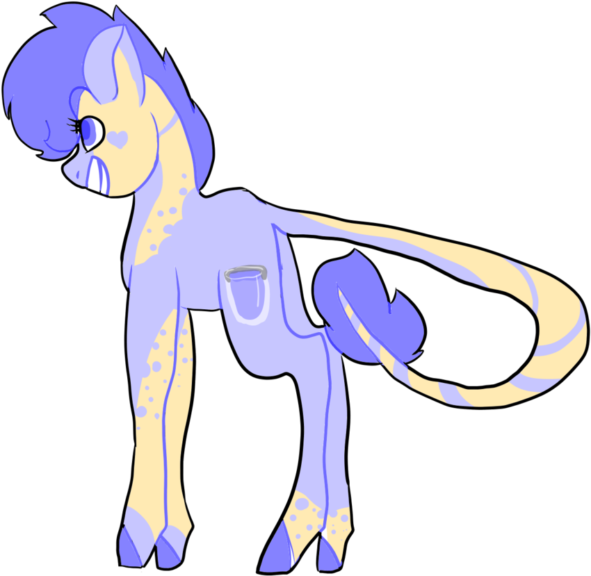 Sodadoodle, Cutie Mark, Female, Looking Back, Mare, - Cartoon (1229x1024), Png Download