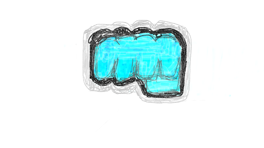 Bro Fist - Sketch (861x484), Png Download