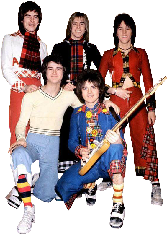 Bay City Rollers No Background 70's Pop Band Image (592x888), Png Download