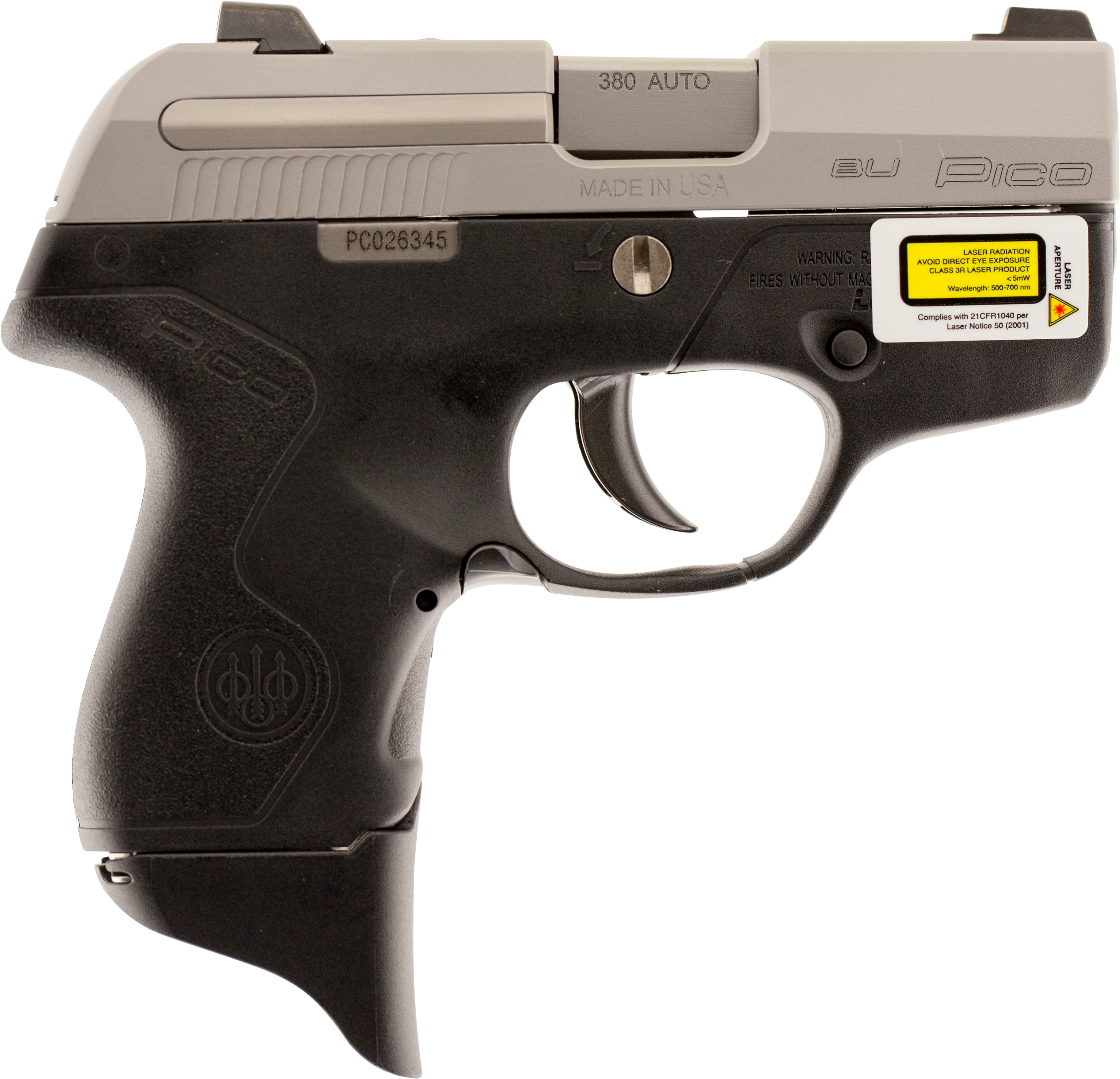 Beretta Usa Jmp8d25lmr Pico Lasermax Red Laser Dao - Beretta Pico Extended Magazine (3225x3072), Png Download