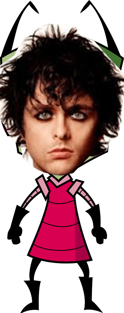 Green Day's Billie Joe Armstrong As Invader Zim - Billie Joe Armstrong (408x1024), Png Download