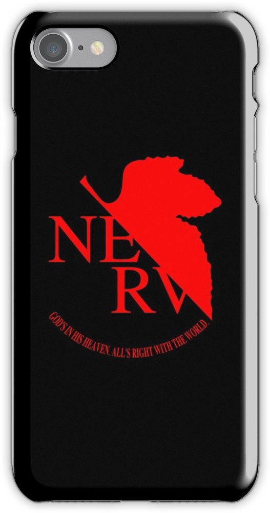 'nerv Logo' Iphone Case By Fireseed-josh - Nerv Logo (750x1000), Png Download