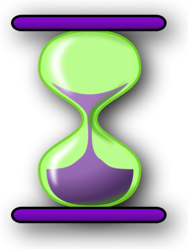 Hourglass Clipart Full - Clip Art Hour Glass (600x797), Png Download