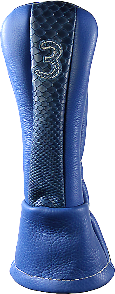 Wee Iceman Blue / Navy Boa - Leather (642x1024), Png Download