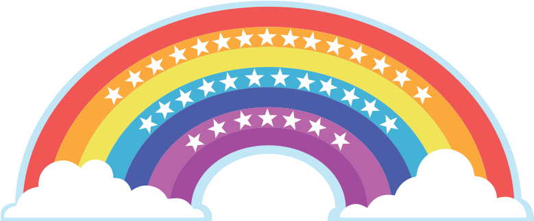 Ad Astra Rainbow Sticker - Sticker (800x800), Png Download