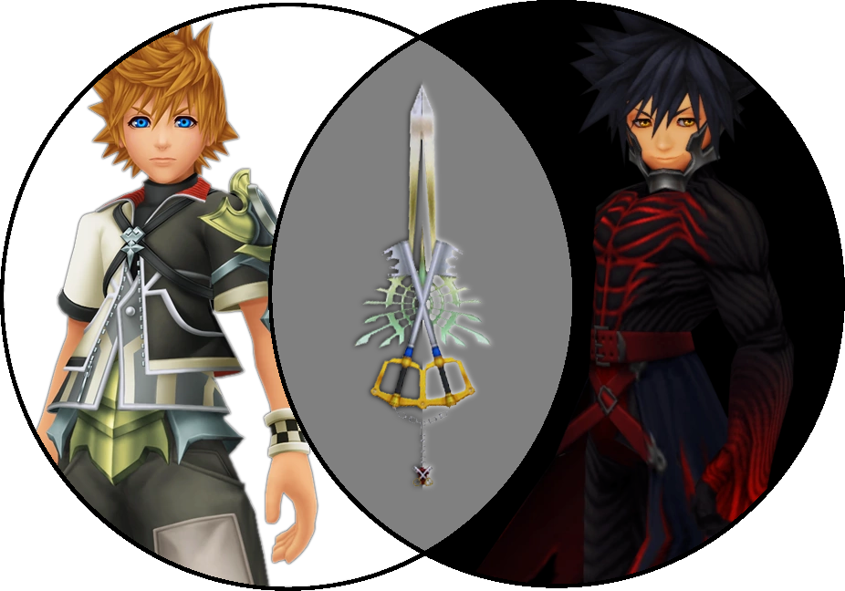 It's A Ven Diagram Ventus Vanitas Xblade Kingdom Hearts - Kingdom Hearts Birth By Sleep Characters (926x648), Png Download