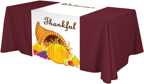 Thanksgiving Table Cover - Exhibit Booth Table Cloth (600x600), Png Download